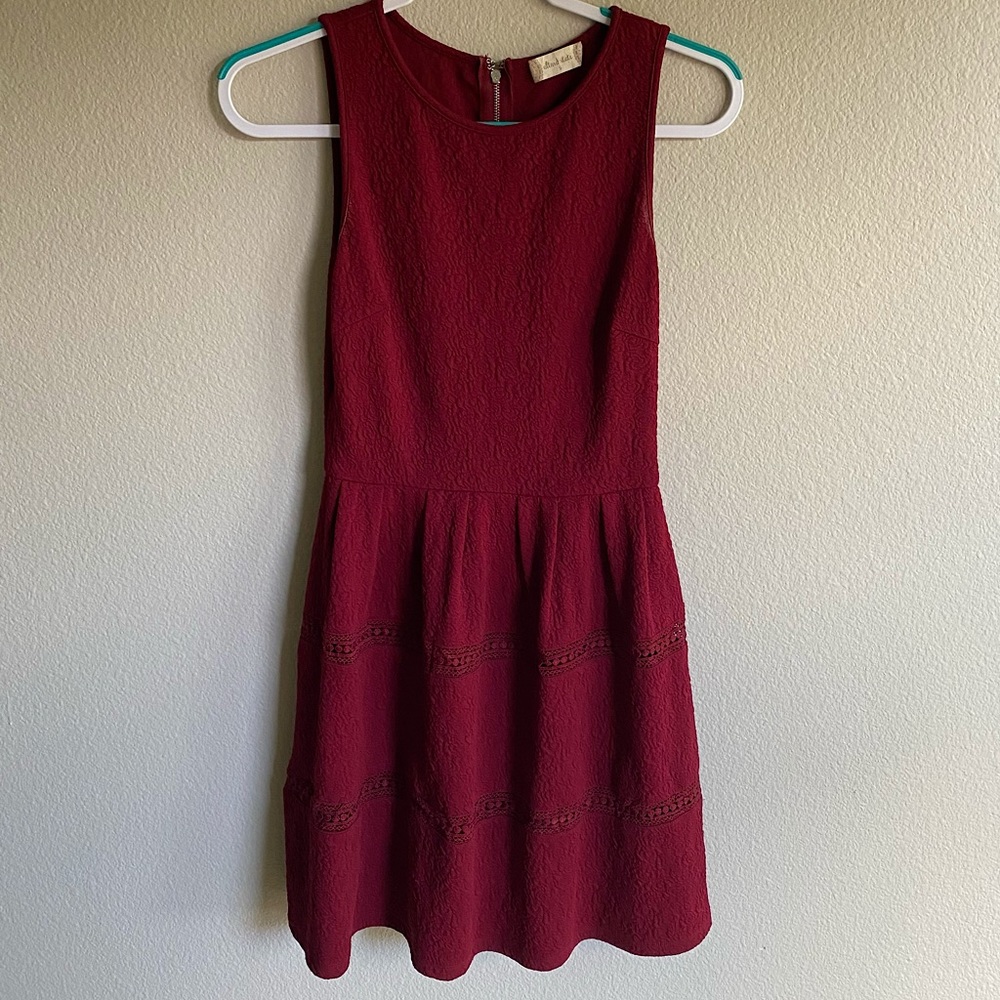Altar’d State Maroon Casual Dress